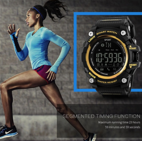 Relógio inteligente Varek Fitness com monitorização diária da atividade e da saúde