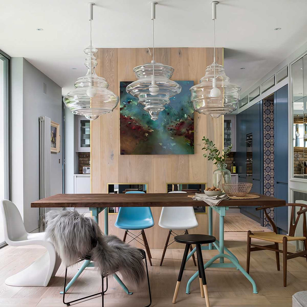 Aurelia Glass Pendant Light With Intricate Handcrafted Silhouette