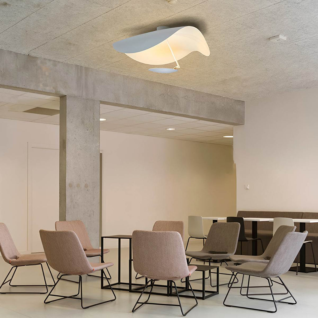 VerdeLeaf Orb Ceiling Light With Reflective Disc And Metal Shade
