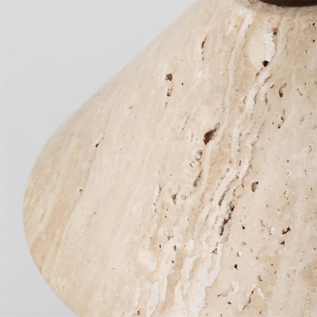 Ritta   Travertine Pendant Lamp Hat Shape | Fioriscas