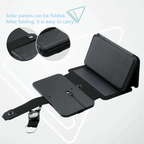 Foldable Solar Panel Charger For Phones And Small Devices, USB Output