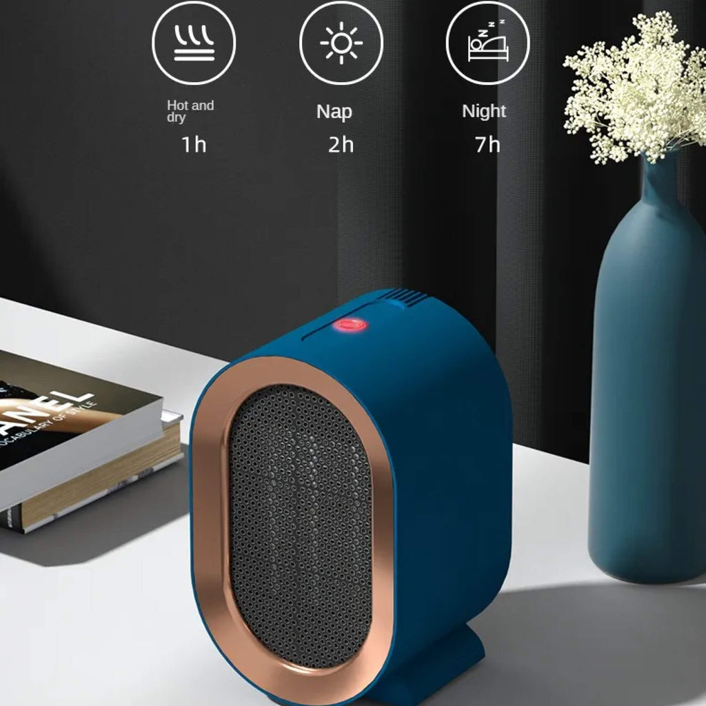 GlacioHeat Portable Ceramic Space Heater For Small Rooms