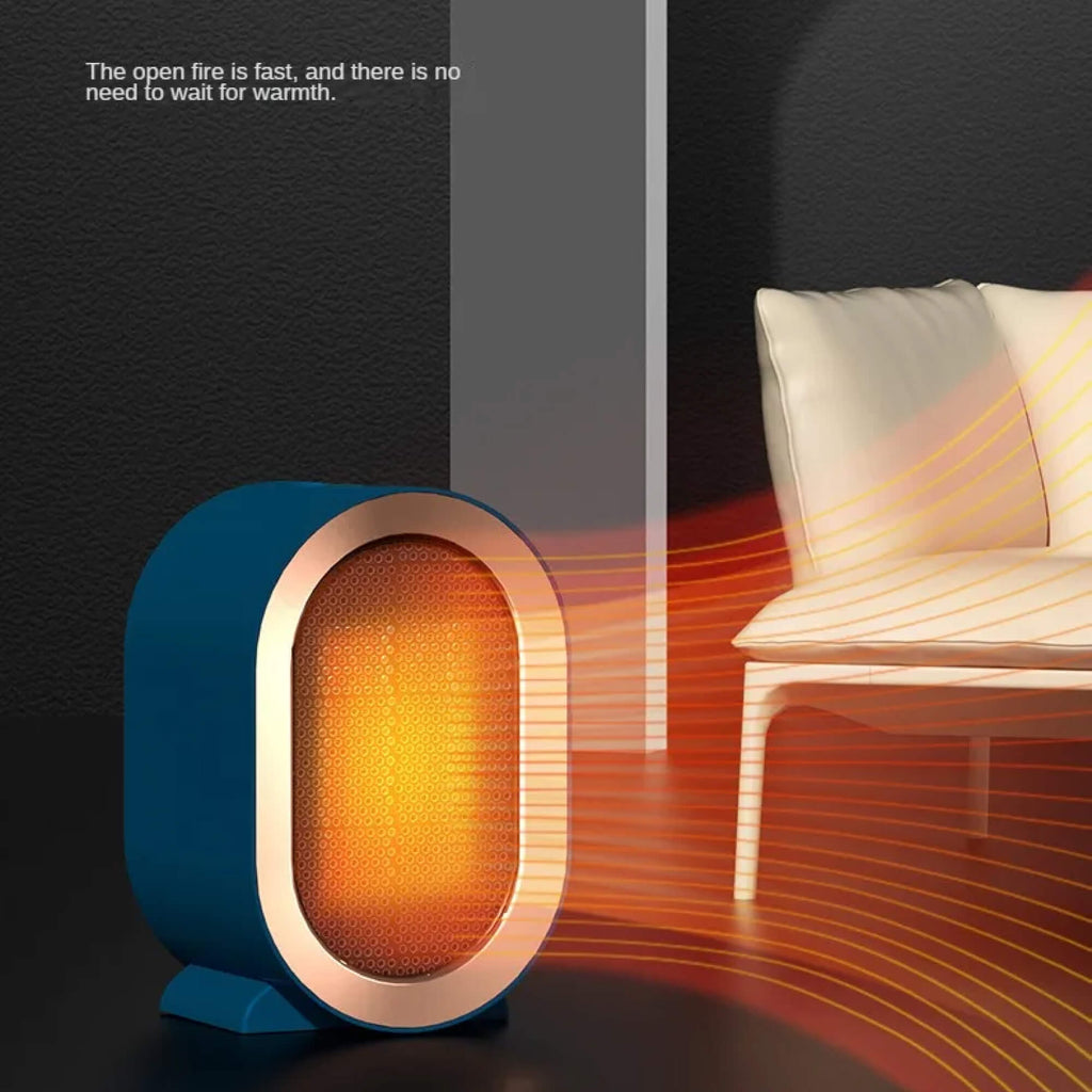 GlacioHeat Portable Ceramic Space Heater For Small Rooms