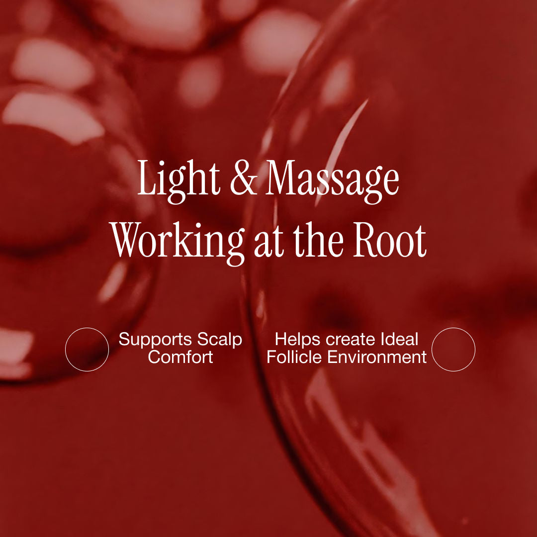Masážní nástroj na pokožku hlavy pro každodenní péči o vlasy s voděodolným červeným LED světlem 630 nm