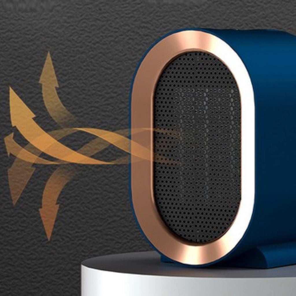 GlacioHeat Portable Ceramic Space Heater For Small Rooms