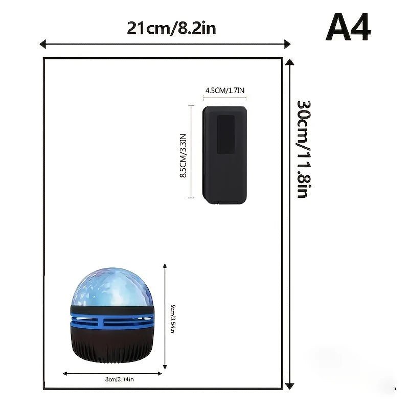 Lampe projecteur ciel étoilé USB pour chambre et fêtes - Fioriscas
