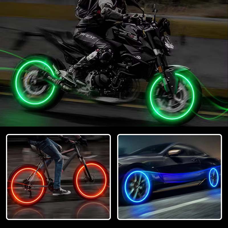 Tappi valvola LED per auto, biciclette e scooter - Fioriscas