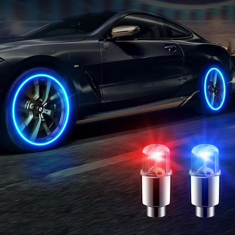 Tappi valvola LED per auto, biciclette e scooter - Fioriscas