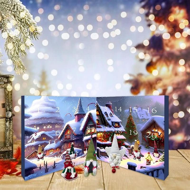 Handgemaakte Pluche Kabouter Adventskalender voor Feestelijke Herinneringen - Fioriscas
