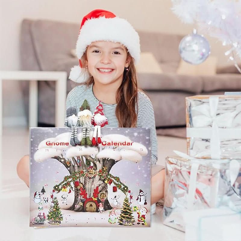 Handgemaakte Pluche Kabouter Adventskalender voor Feestelijke Herinneringen - Fioriscas