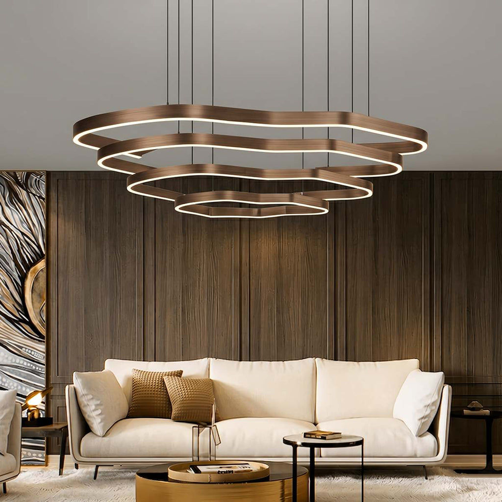 Nova Ring LED Chandelier With Acrylic Diffuser For Modern Ambiance