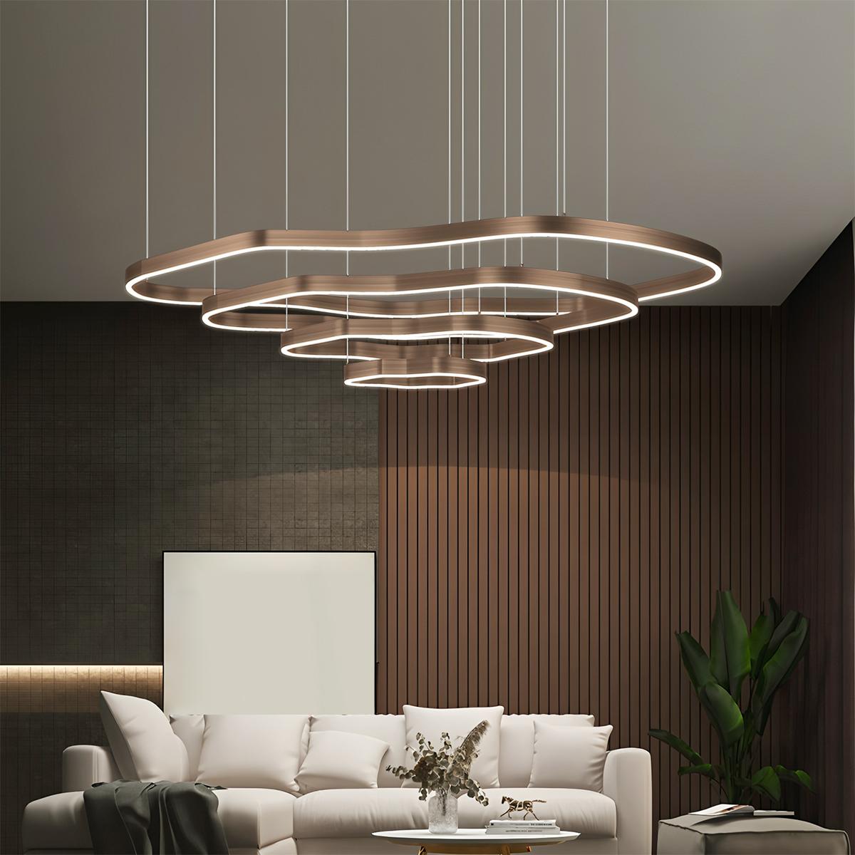 Nova Ring LED Chandelier With Acrylic Diffuser For Modern Ambiance