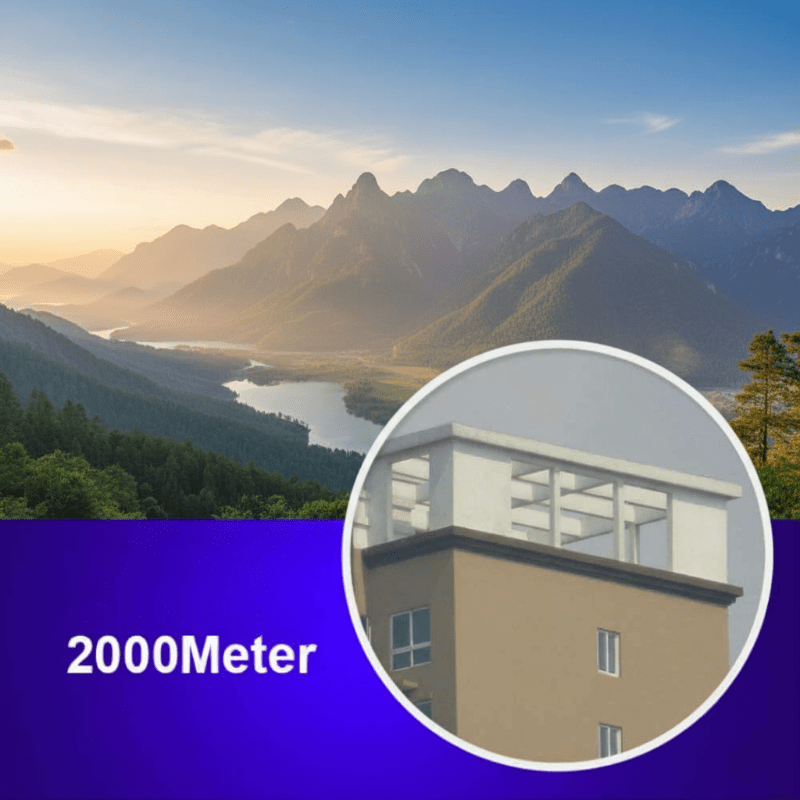 Jumelles compactes 2000M avec grossissement 40x et verre BAK4 pour une vision claire à longue distance - Fioriscas