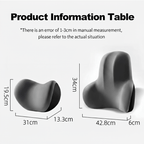 Soporte ergonómico para cuello y lumbar de espuma viscoelástica para comodidad al sentarse - Fioriscas