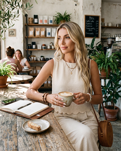 Ensemble Urban Harmony I Gilet Sculptural & Pantalon Tailleur