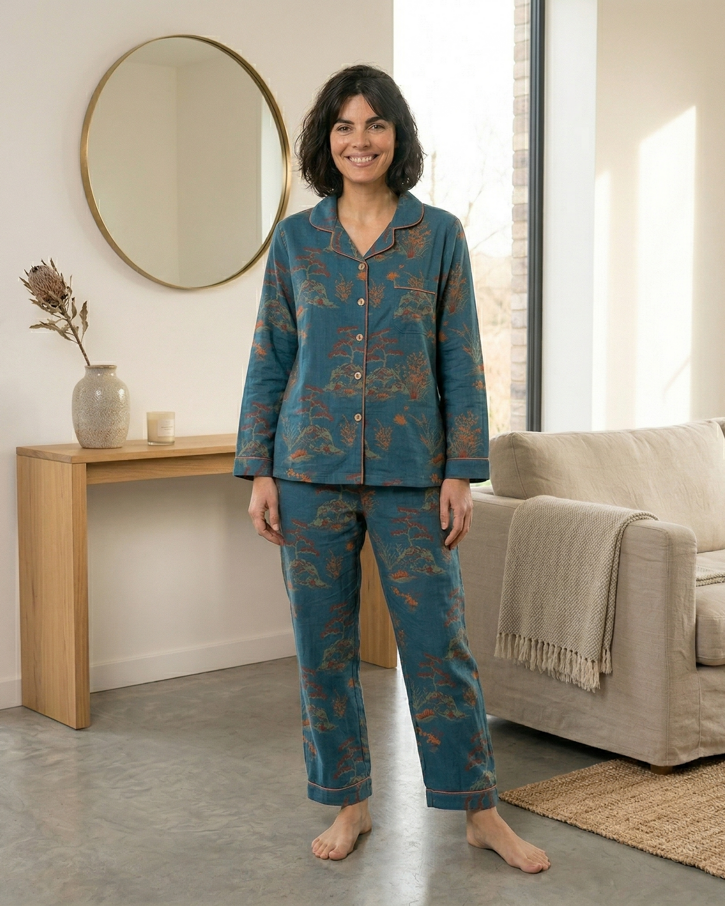 Pyjama Signature I Éclosion de Printemps 100% Crêpe de Coton