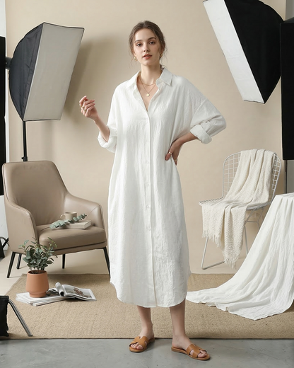 Chemise Longue en Coton