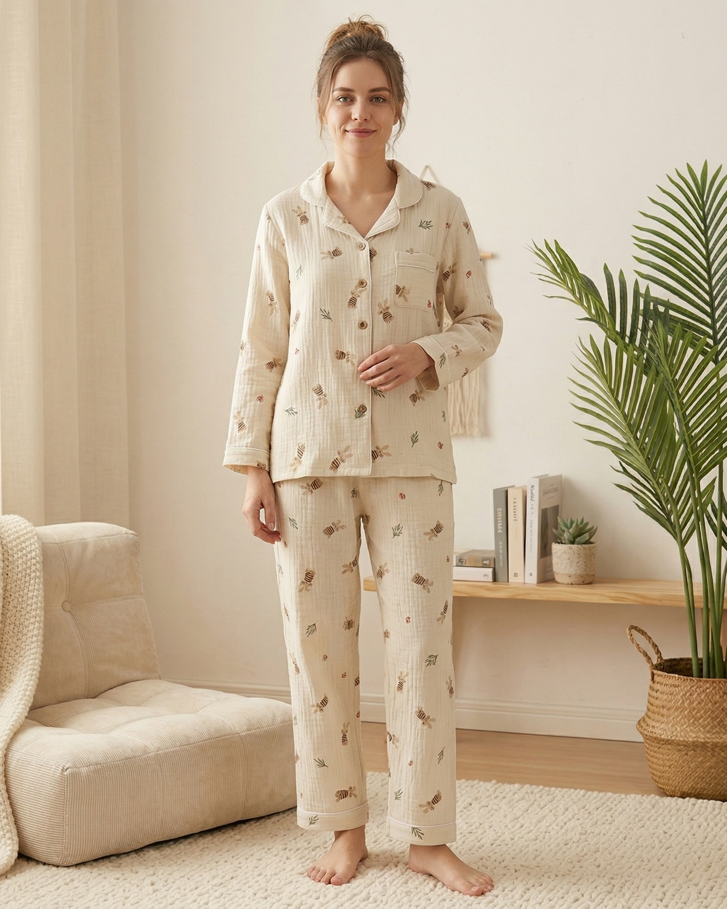 Ensemble pyjama nuage de Coton I Douceur Crêpée & Style Cocooning