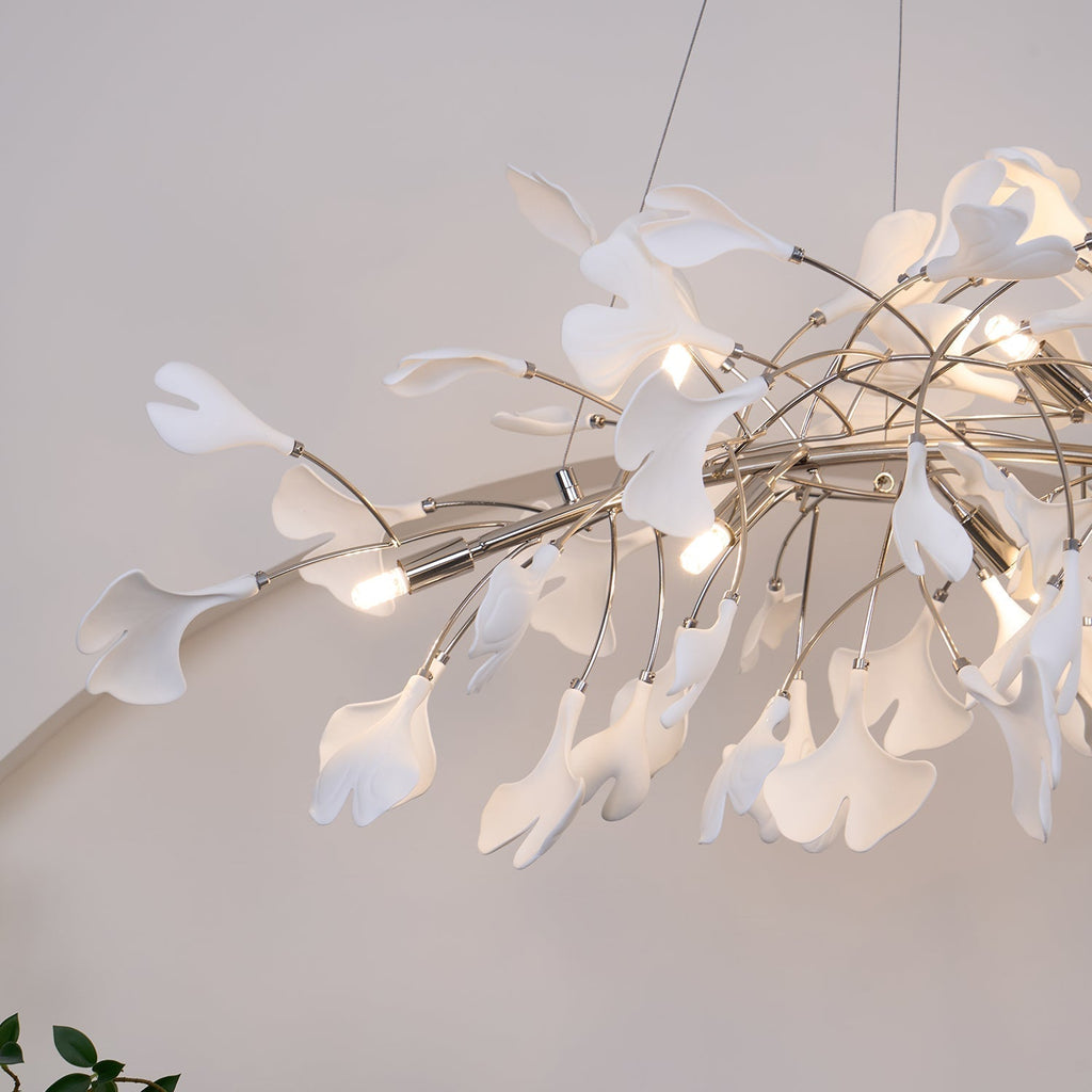 Arux Gingko Chandelier Art Deco Bent Downwards | Fioriscas
