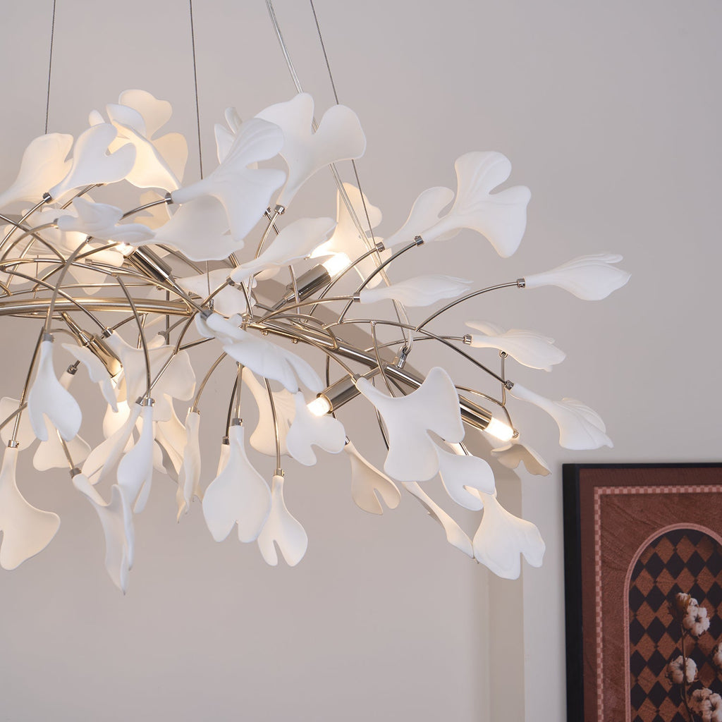 Arux Gingko Chandelier Art Deco Bent Downwards | Fioriscas