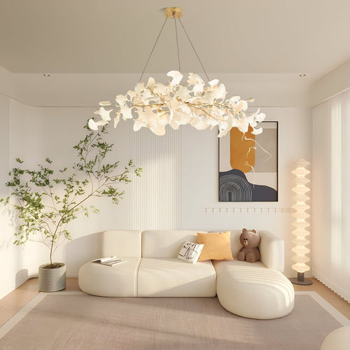 Arux Gingko Chandelier Art Deco Bent Downwards | Fioriscas