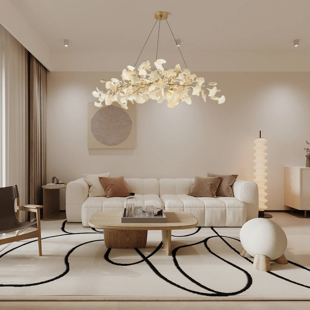 Arux Gingko Chandelier Art Deco Bent Downwards | Fioriscas