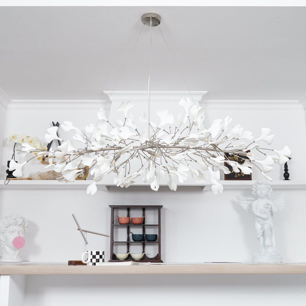 Arux Gingko Chandelier Art Deco Bent Downwards | Fioriscas