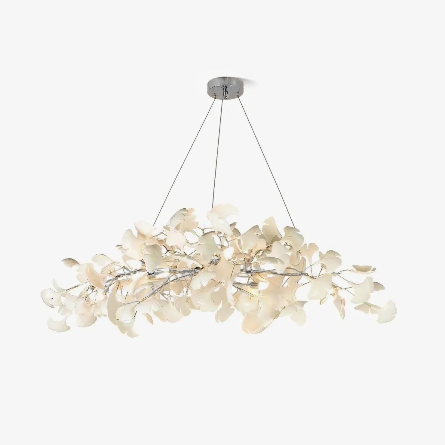 Arux Gingko Chandelier Art Deco Bent Downwards | Fioriscas