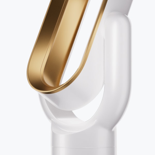 AeroLuxe-Turmventilator, 2-in-1 ohne Rotorblätter, Heizen und Kühlen, Silber oder Gold