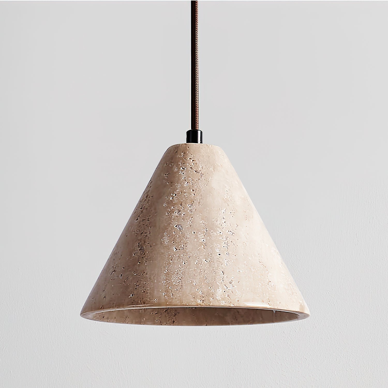 Cezoriel Conical Travertine Pendant Light | Fioriscas