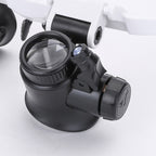 ClariVue LED Magnifier Glasses With 8x-23x Zoom And Brightness Control