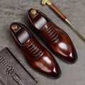 Aurelo Oxfordschuhe für Herren aus italienischem Leder, formelle Schnürschuhe