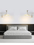 NovaSwing Wall Lamp, Swing-Arm Reach, Plug-In With Frosted Shade