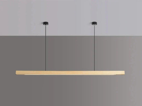 Arden Wood Pendant Light, Cord-Hung Fixture in Pine or Walnut