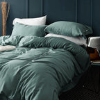 Parure de couette en coton égyptien, finition soyeuse Velora, 6 coloris