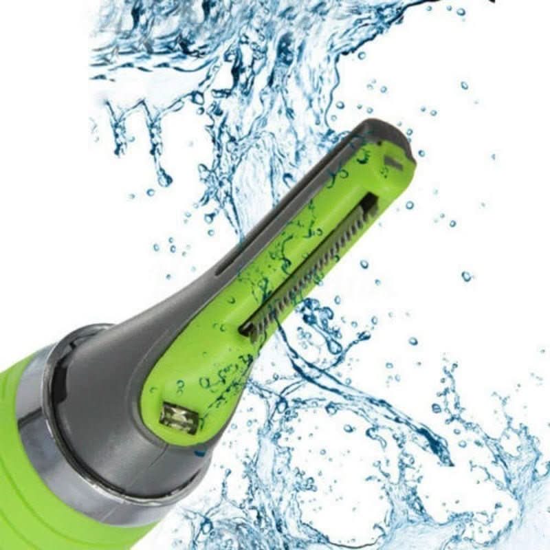 Trimmer preciso per naso e orecchie con luce LED per una rimozione delicata dei peli - Fioriscas