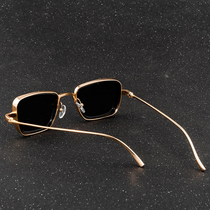 Velorum Vintage Steampunk-Style Sunglasses, Polarized Metal Frame