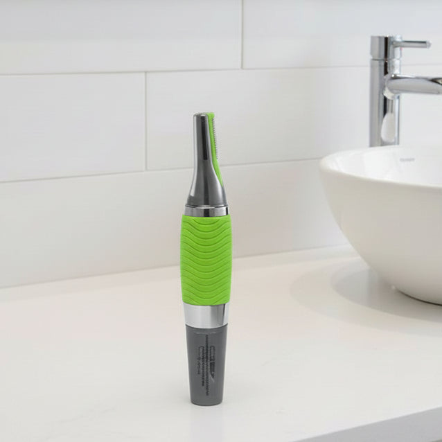 Trimmer preciso per naso e orecchie con luce LED per una rimozione delicata dei peli - Fioriscas