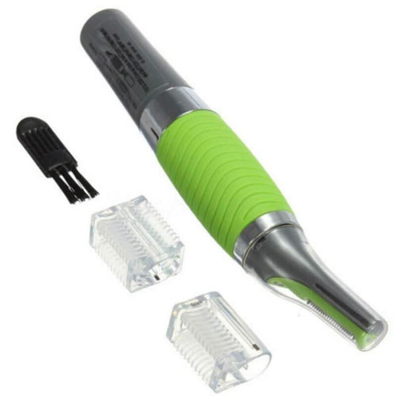 Trimmer preciso per naso e orecchie con luce LED per una rimozione delicata dei peli - Fioriscas