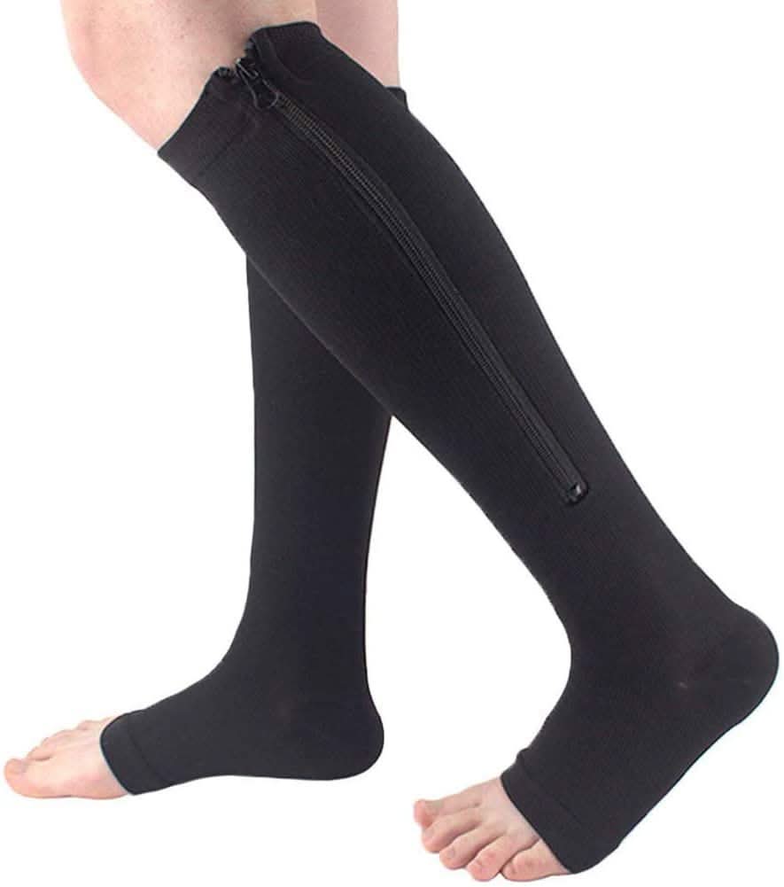 support stockings with zip for comfortable compression & easy handling - Fioriscas