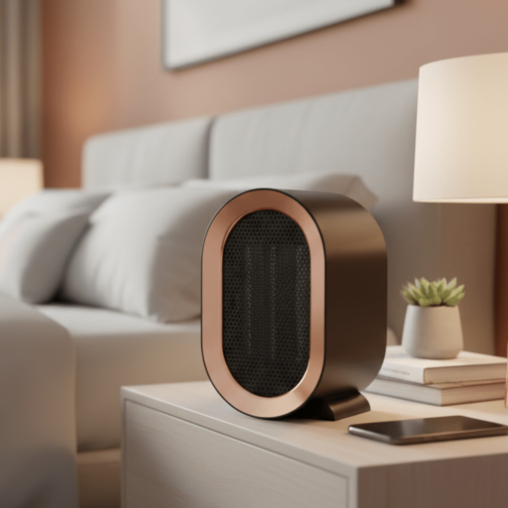 Mini elektromos fűtőtest kerámia ventilátorral és energiatakarékos helyiségfűtéssel - Fioriscas