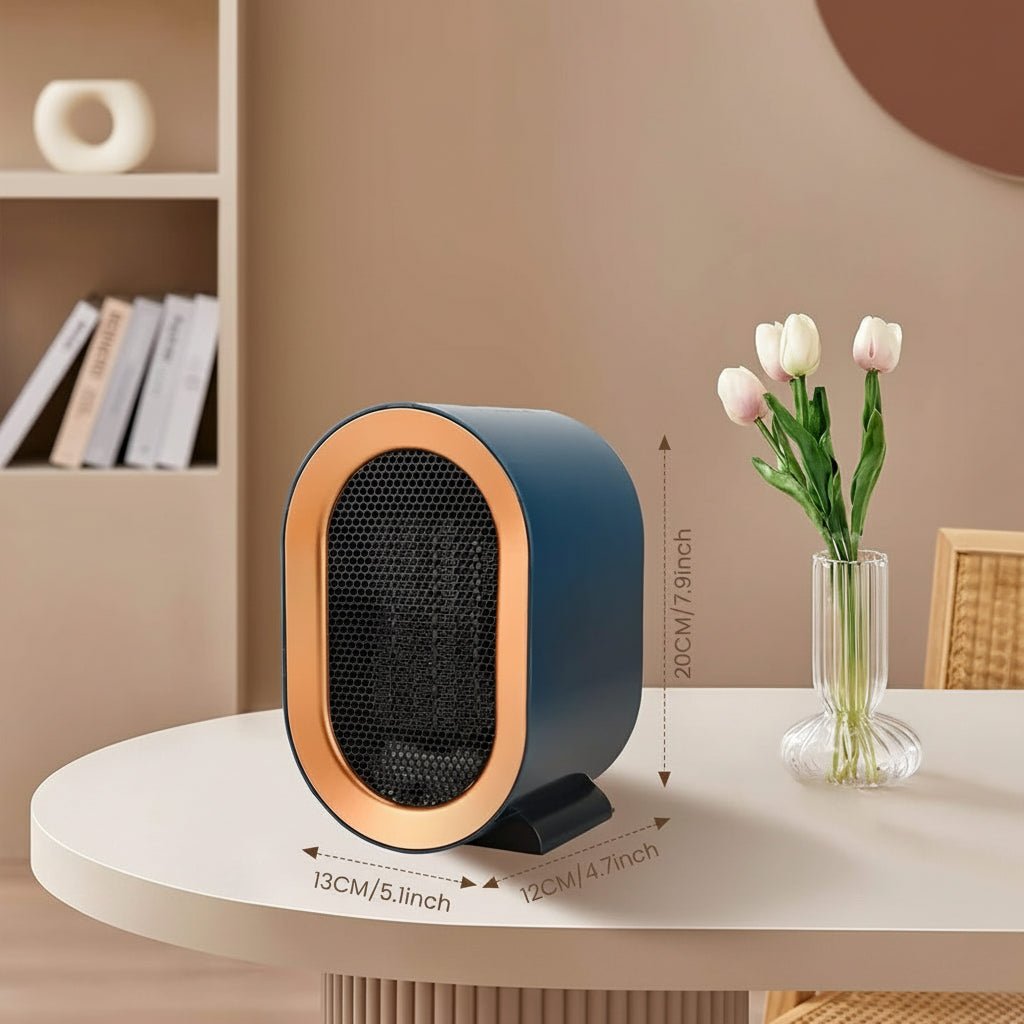 Mini elektromos fűtőtest kerámia ventilátorral és energiatakarékos helyiségfűtéssel - Fioriscas