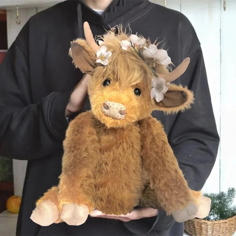 Highland tehén virágkoszorú díszítéssel - Fioriscas