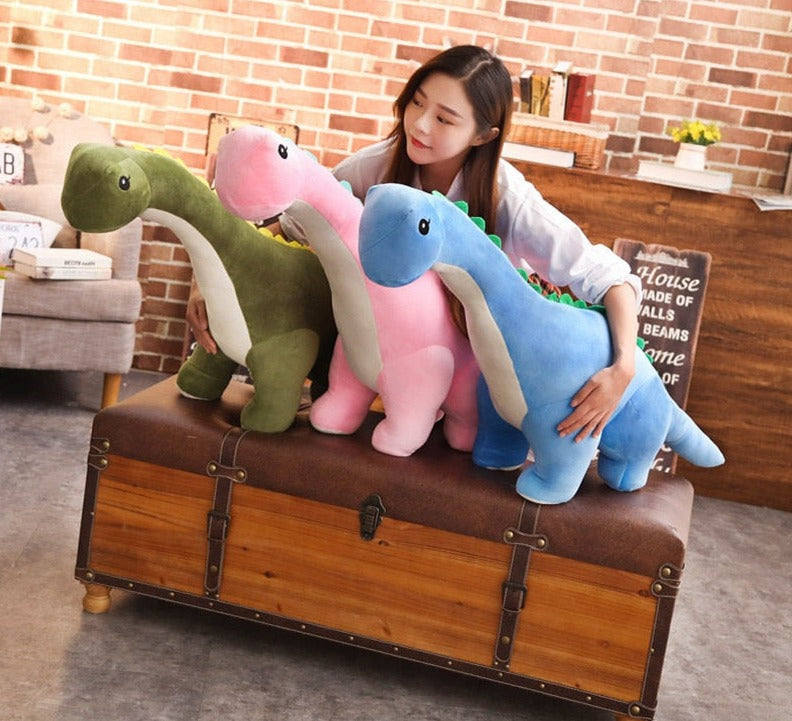 AuroraNest Giant Diplodocus Plush, Three Sizes and Colors Available