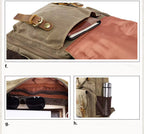 Sac à dos photo Rivelo Voyager en toile cirée, sac DSLR avec sangle pour trépied