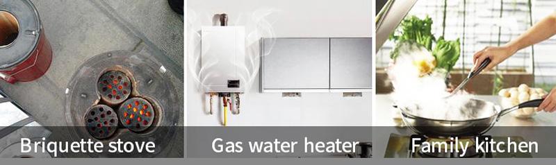 Alarma combinada HomeGuard de monóxido de carbono y humo con pantalla digital de CO