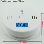 Alarma combinada HomeGuard de monóxido de carbono y humo con pantalla digital de CO