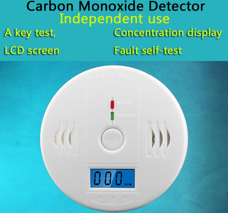 Alarma combinada HomeGuard de monóxido de carbono y humo con pantalla digital de CO