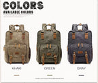 Sac à dos photo Rivelo Voyager en toile cirée, sac DSLR avec sangle pour trépied