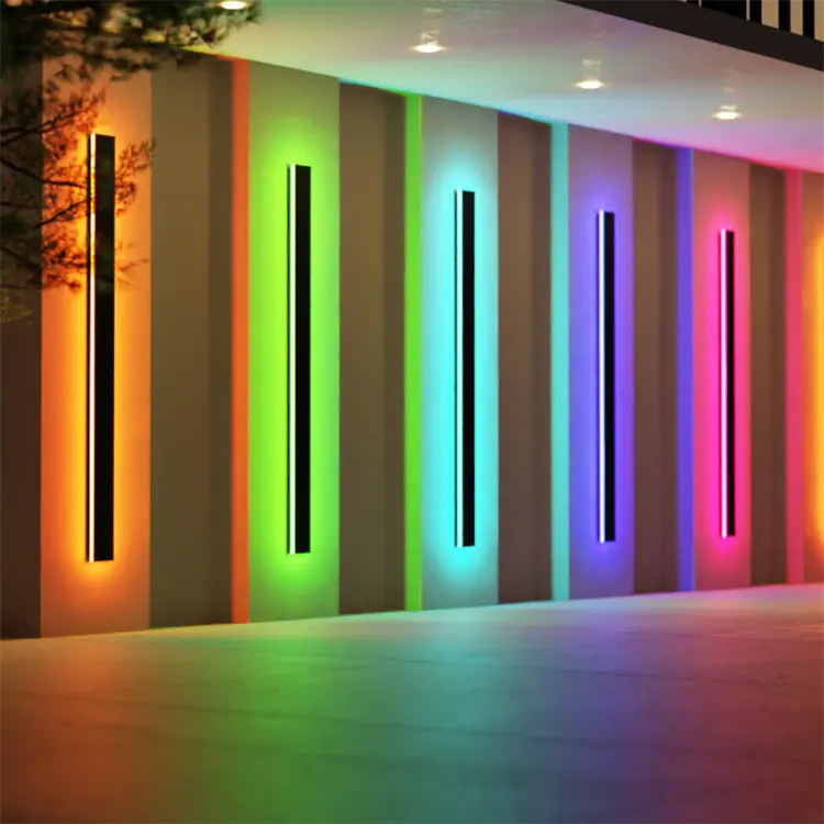 LumaHaven – ścienna lampa LED RGB do użytku wewnątrz i na zewnątrz, wodoodporna, IP65
